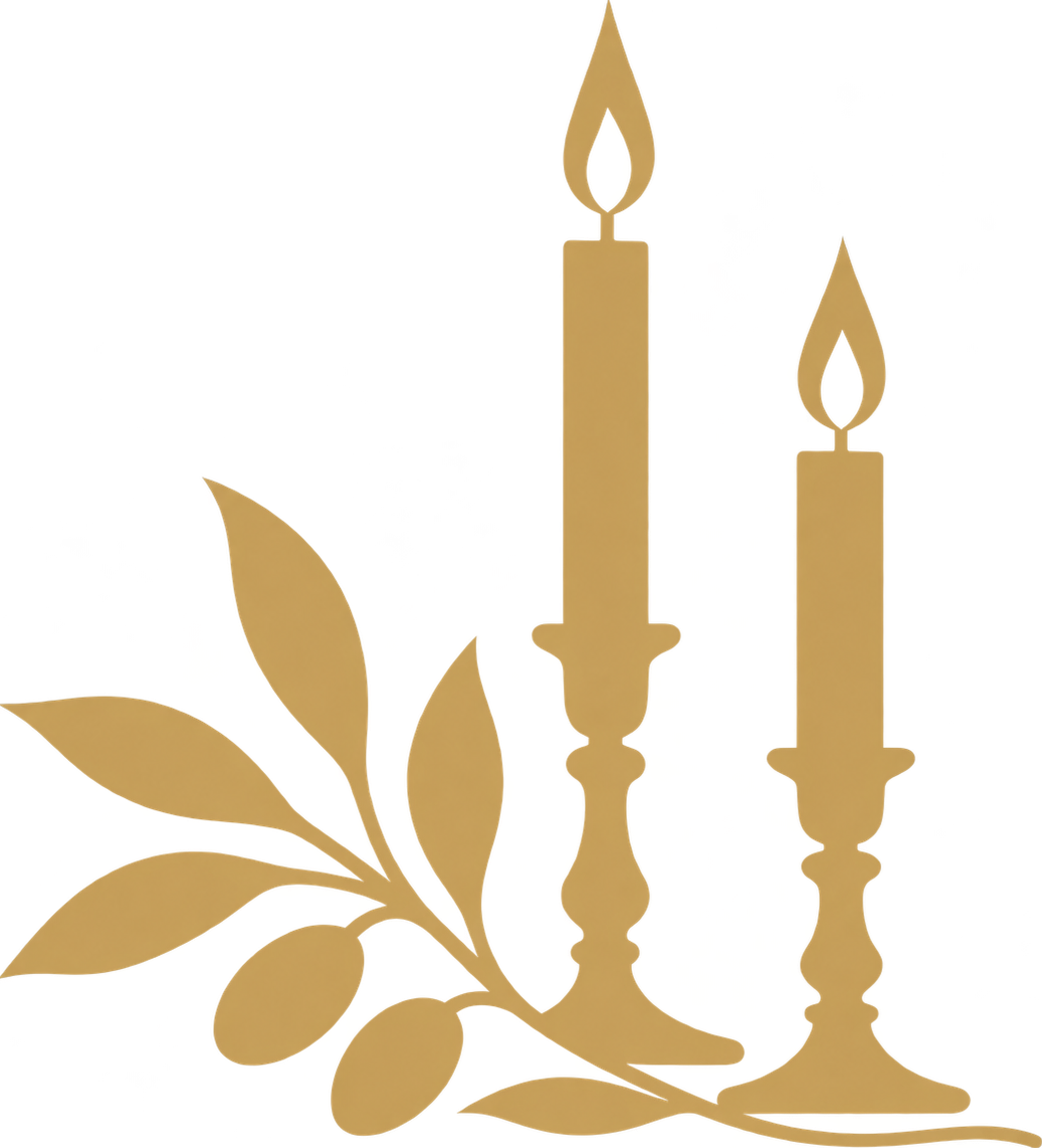 Dinner Party at Ours candle and olive symbol