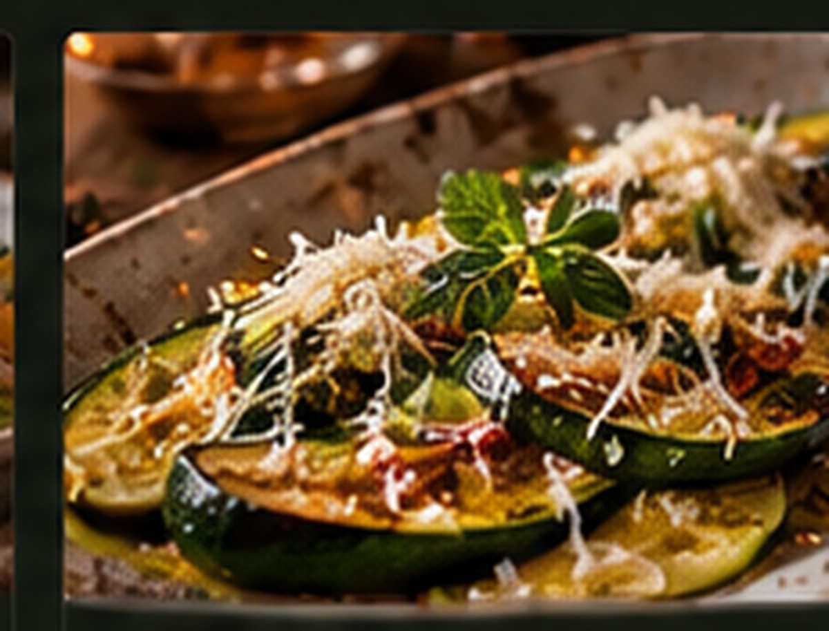 Charred courgettes with lemon and Parmesan