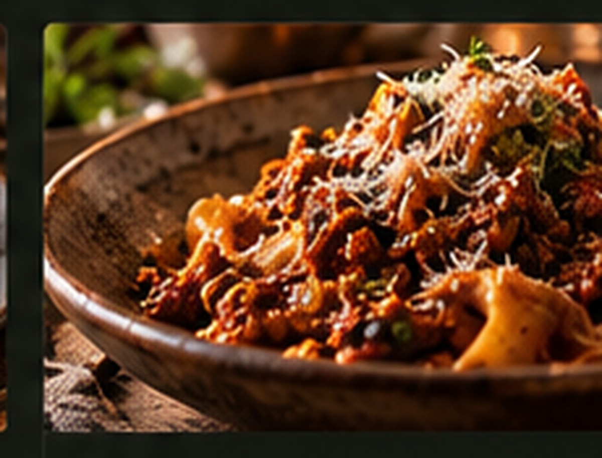 Slow beef ragu with pappardelle